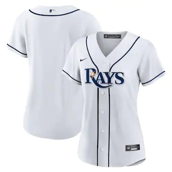 womens nike white tampa bay rays home blank replica jersey